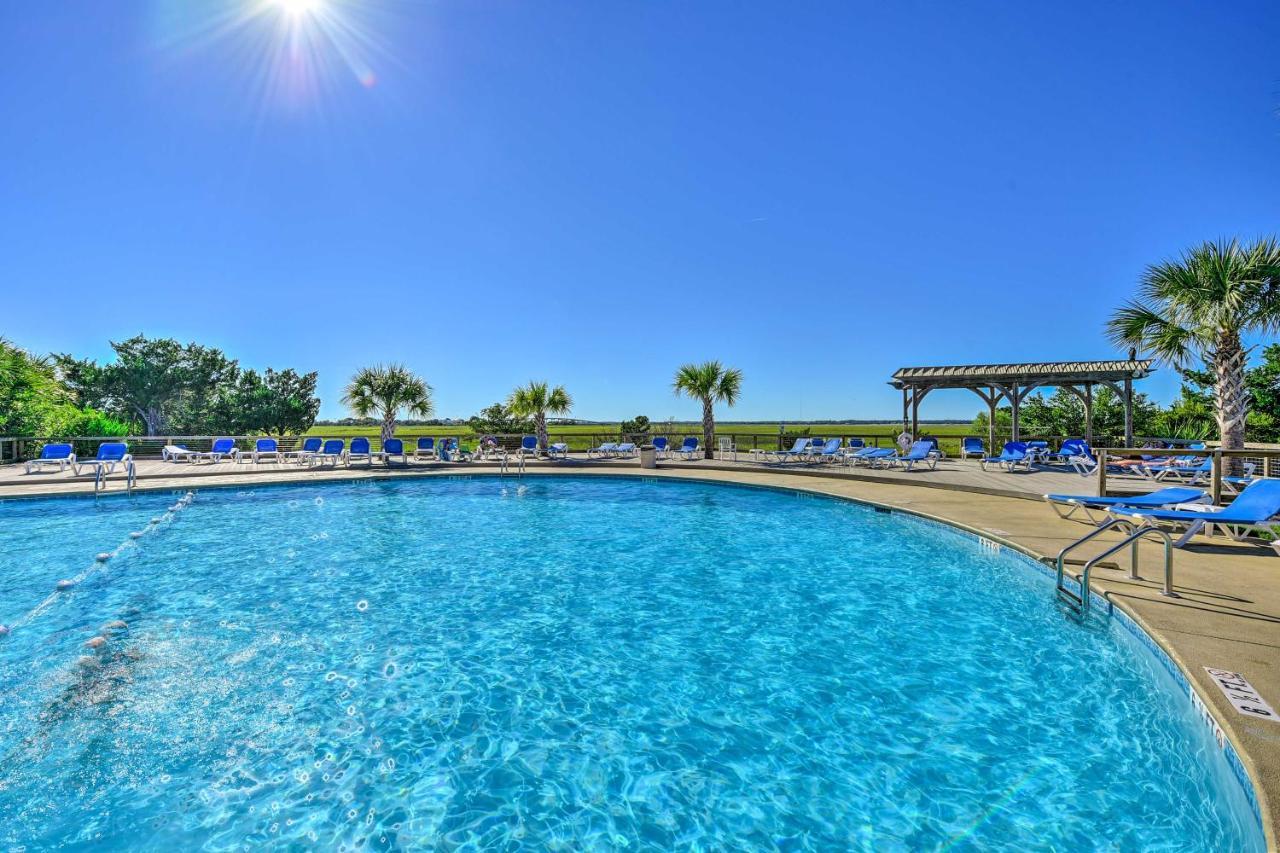 Harbor Island Condo With Deck - Steps To Beach! Oceanmarsh Subdivision Bagian luar foto