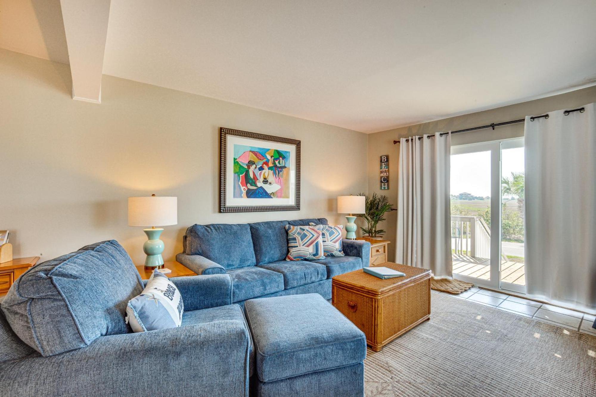 Harbor Island Condo With Deck - Steps To Beach! Oceanmarsh Subdivision Bagian luar foto