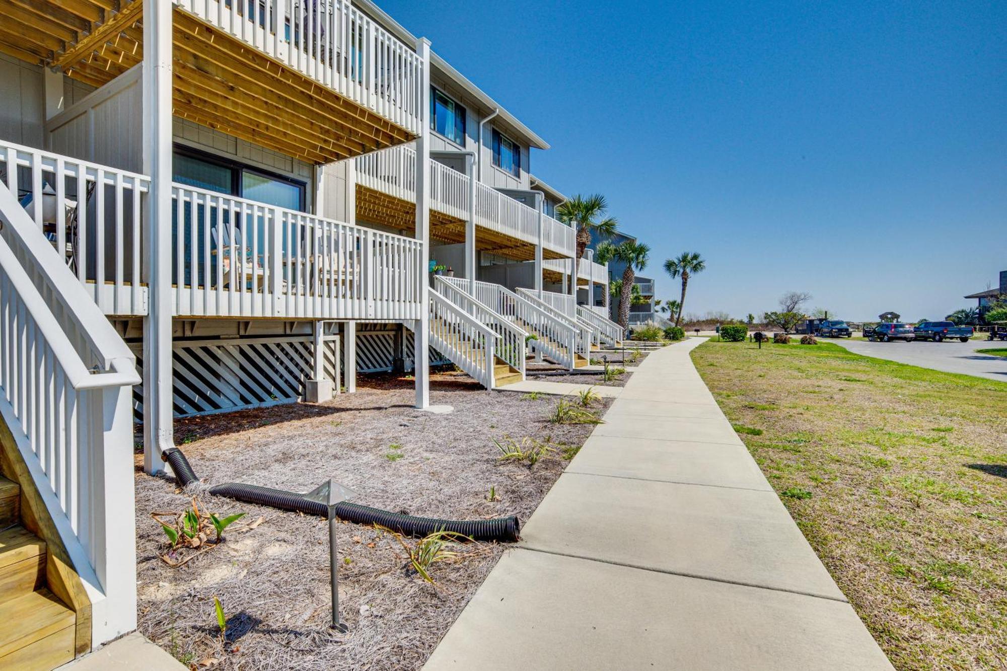 Harbor Island Condo With Deck - Steps To Beach! Oceanmarsh Subdivision Bagian luar foto